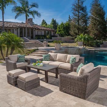 salon, de, jardin, en, resine